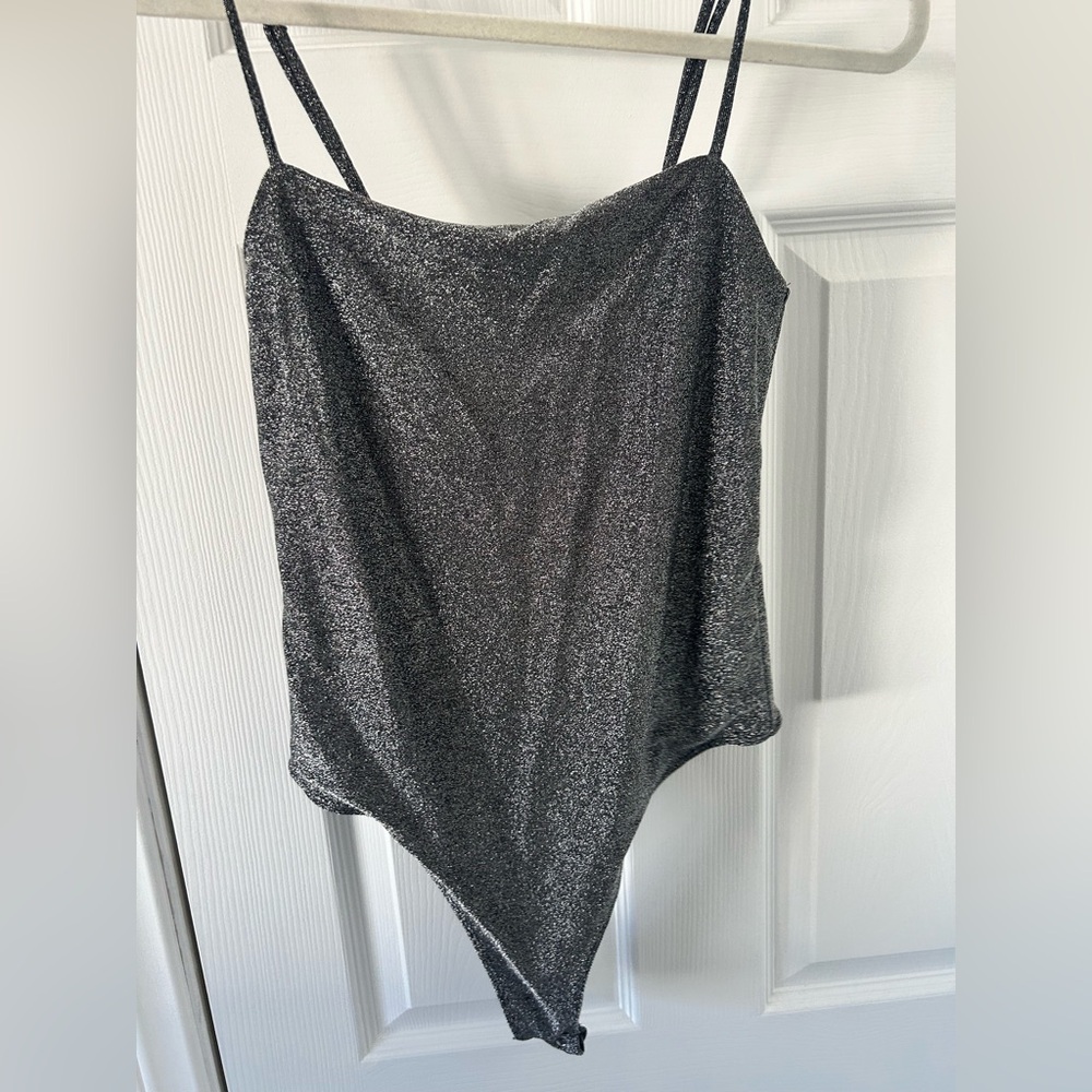 Black sparkle bodysuit